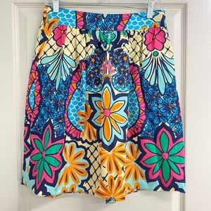 Lilly Pulitzer Antego Skirt Engineered silk size 2